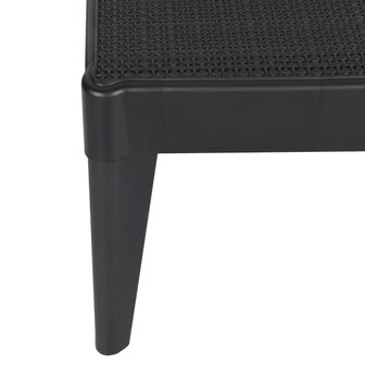 Ligbed 186x60x29 cm polypropeen antracietkleurig 8720845889234 8