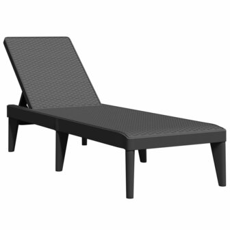 Ligbed 186x60x29 cm polypropeen antracietkleurig 8720845889210 2