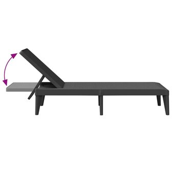 Ligbed 186x60x29 cm polypropeen antracietkleurig 8720845889210 7