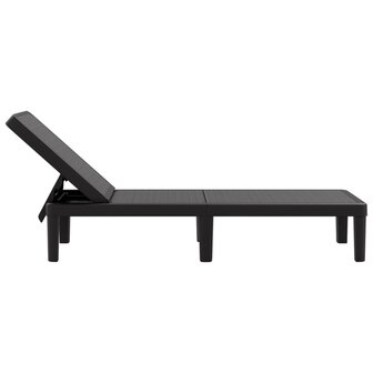 Ligbed 159x57x83,5 cm polypropeen zwart 8721102554322 5