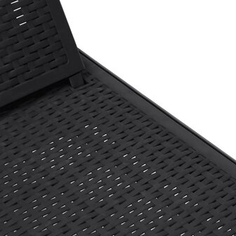 Ligbed 159x57x83,5 cm polypropeen zwart 8721102554322 9