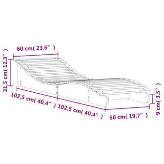 Ligbed 205x60x31,5 cm massief douglashout 8721012457072 9
