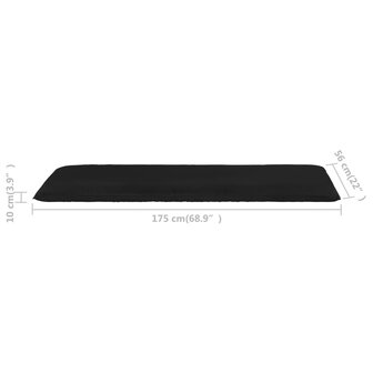 Ligstoel inklapbaar oxford stof zwart 8720286333037 9