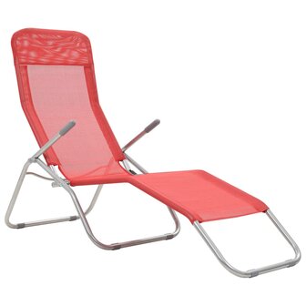Ligbedden inklapbaar 2 st textileen rood 8718475621362 2