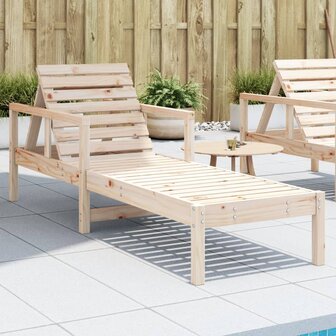 Ligstoel 199,5x62x55 cm massief grenenhout 8721012456761 1