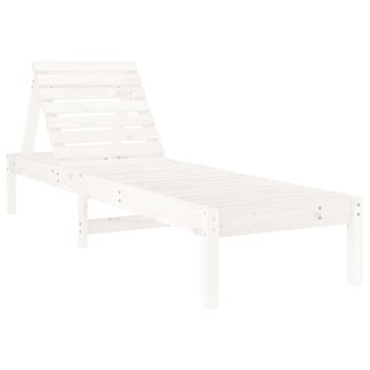 Ligstoel 199,5x60x74 cm massief grenenhout wit 8720845808372 2