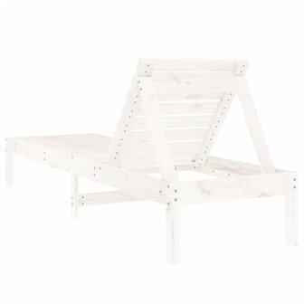 Ligstoel 199,5x60x74 cm massief grenenhout wit 8720845808372 5