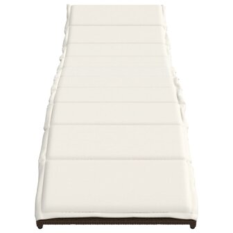 Ligbed met kussen 55x199x50 cm poly rattan bruin 8721012450639 4