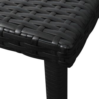 Ligbed met kussen en tafel poly rattan zwart 8718475504764 9