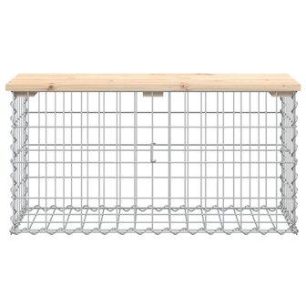 Tuinbank schanskorfontwerp 83x31,5x42 cm massief grenenhout 8720845446123 3