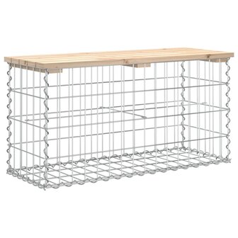 Tuinbank schanskorfontwerp 83x31,5x42 cm massief grenenhout 8720845446123 5