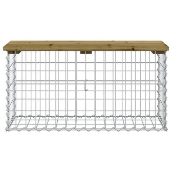 Tuinbank schanskorfontwerp 83x31,5x42 cm ge&iuml;mpregneerd hout 8720845446147 3