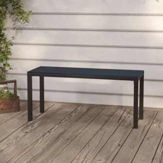 Tuinbank 110 cm staal en HKC zwart 8720286662182 1