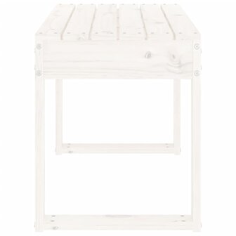 Tuinbank 80x38x45 cm massief grenenhout wit 8720845808549 4