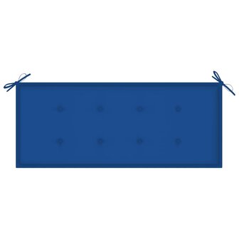 Tuinbank inklapbaar met kussen 118 cm bamboe 8720286277836 6