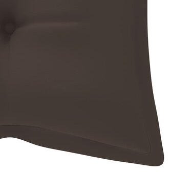 Tuinbank inklapbaar met kussen 118 cm bamboe 8720286277966 8