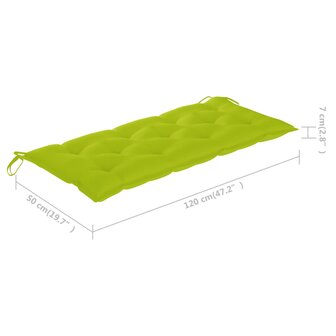Tuinbank inklapbaar met kussen 118 cm bamboe 8720286277997 9