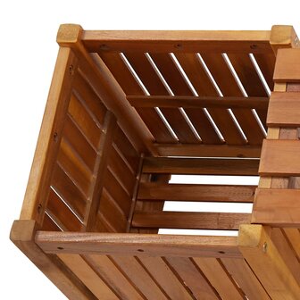 Tuinbank met 2 bloembakken 150x30x40 cm massief acaciahout 8719883722290 4