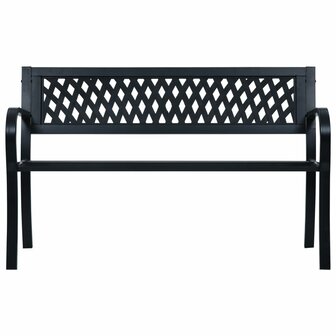 Tuinbank 125 cm staal zwart 8719883745985 2