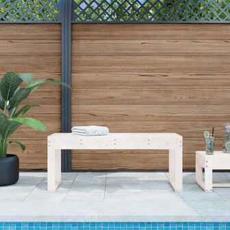 Tuinbank 110x38x45 cm massief grenenhout wit 8720845808600 1