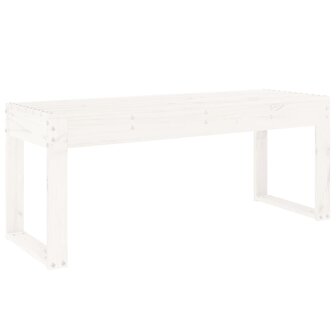 Tuinbank 110x38x45 cm massief grenenhout wit 8720845808600 5