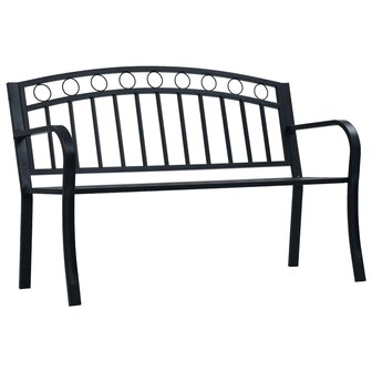 Tuinbank 125 cm staal zwart 8719883746005 1