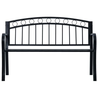 Tuinbank 125 cm staal zwart 8719883746005 2