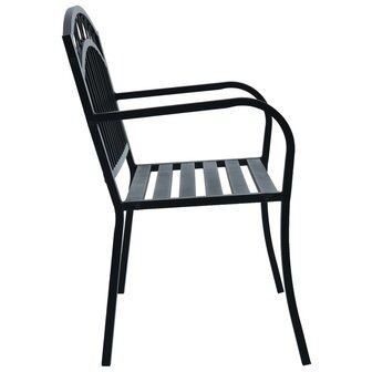 Tuinbank 125 cm staal zwart 8719883746005 3