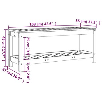 Tuinbank 108x35x45 cm massief douglashout 8720845433918 9