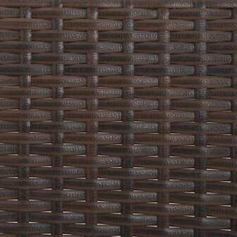 Tuinbank 3-zits met kussens poly rattan bruin 8720845654092 8