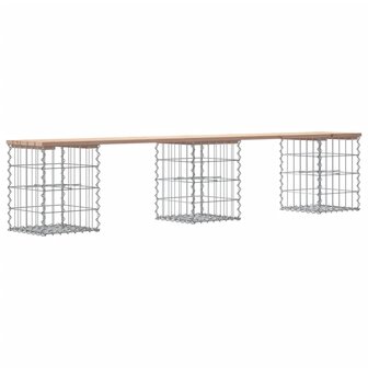 Tuinbank Schanskorfontwerp 203x31x42 cm massief grenenhout 8720845445973 5