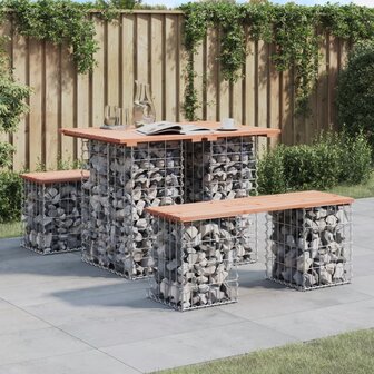 Tuinbank Schanskorfontwerp 100x70x72 cm massief grenenhout 8720845446284 1