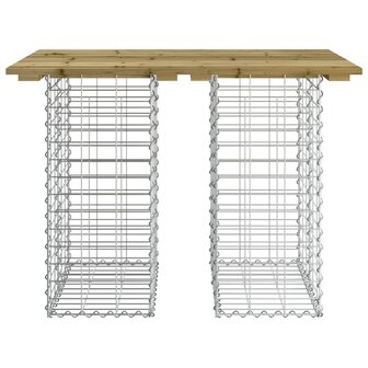 Tuinbank schanskorfontwerp 100x70x72 cm ge&iuml;mpregneerd hout 8720845446291 5