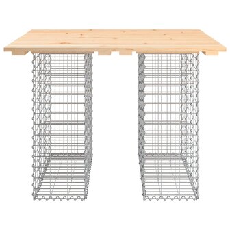Tuinbank schanskorfontwerp 100x102x72 cm massief grenenhout 8720845446369 3