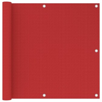Balkonscherm 90x300 cm HDPE rood 8720286095713 1