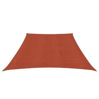 Zonnezeil 160 g/m&sup2; 3/4x2 m HDPE terracottakleurig 8720286099414 2