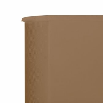 Windscherm 3-panelen 400x80 cm stof taupe 8719883744704 4