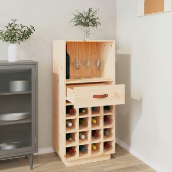 Wijnkast 45x34x100 cm massief grenenhout 8720845556006 3