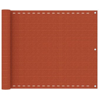 Balkonscherm 75x300 cm HDPE oranje 8720286095799 1