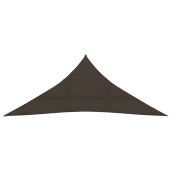 Zonnezeil 160 g/m&sup2; 4,5x4,5x4,5 m HDPE bruin 8720286103739 2