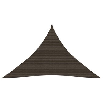 Zonnezeil 160 g/m&sup2; 3,5x3,5x4,9 m HDPE bruin 8720286103708 1