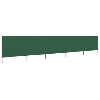 Windscherm 5-panelen 600x80 cm stof groen 8719883744827 2