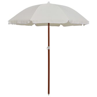Parasol met stalen paal 180 cm zandkleurig 8719883758770 1