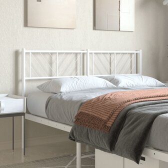 Hoofdbord 120 cm metaal wit 8721012190382 1