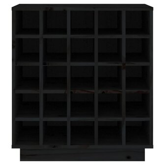 Wijnkast 55,5x34x61 cm massief grenenhout zwart 8720845555993 5