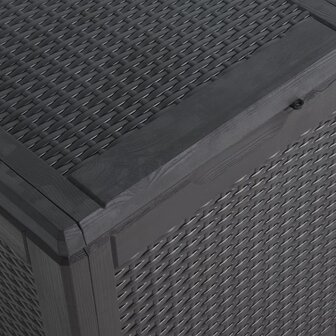 Tuinbox 90 L PP rattan zwart 8720286767962 6