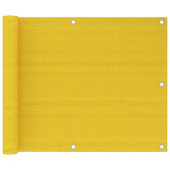 Balkonscherm 75x600 cm HDPE geel 8720286095584 1