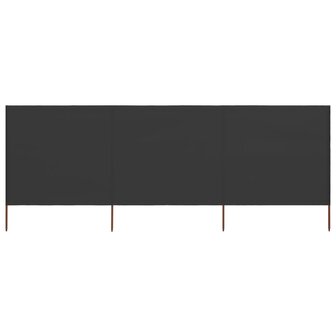 Windscherm 3-panelen 400x160 cm stof antraciet 8719883744773 1