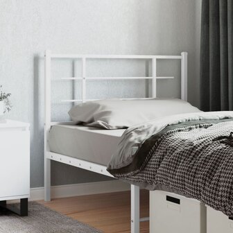 Hoofdbord 107 cm metaal wit 8721012304390 1