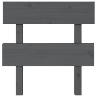 Hoofdbord 93,5x3x81 cm massief grenenhout grijs 8720287009337 3